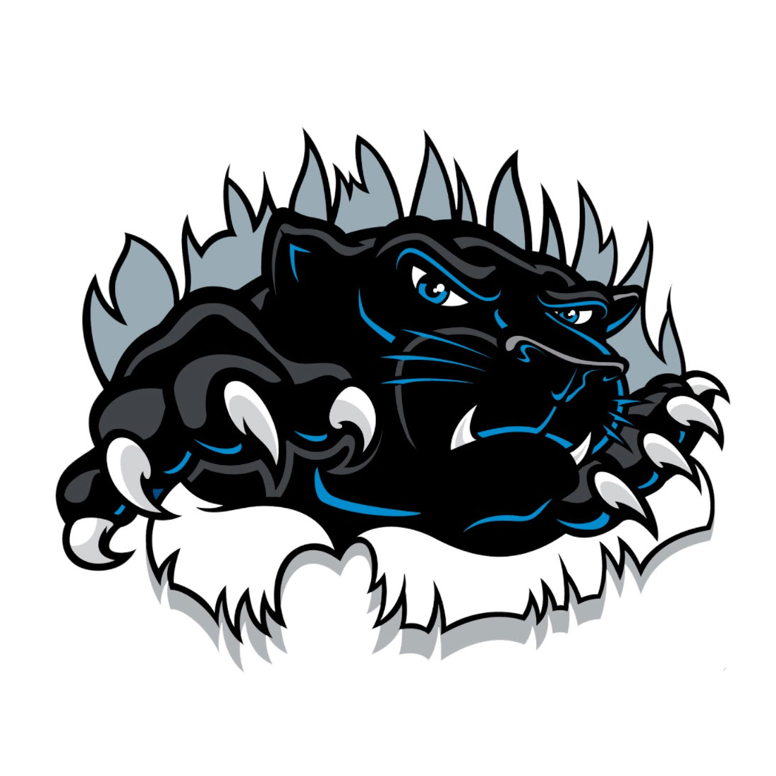 digital graphic of a panther