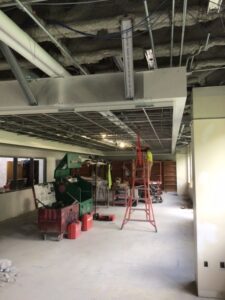 Framing of the high school library