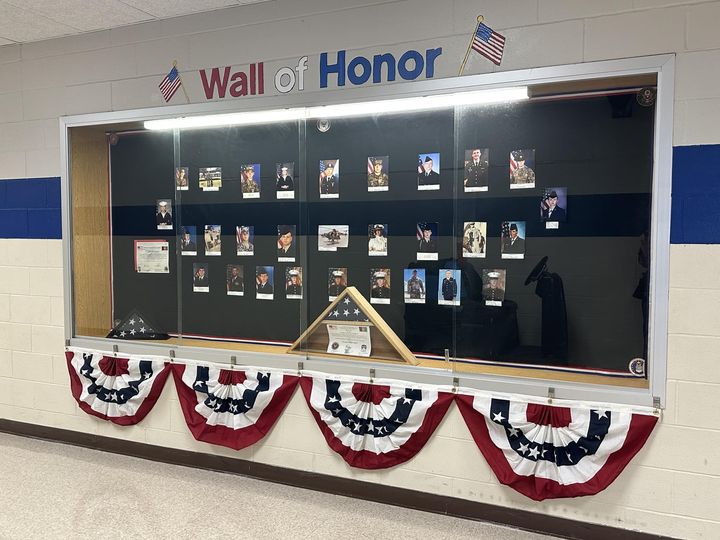 Wall of Honor display at GCS