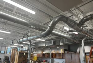 GHS Ductwork ceiling in tech room