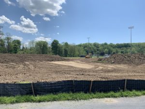 Baseball field work on June 10, 2020