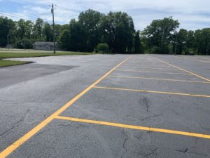 Resurfacing parking lots June 10, 2020