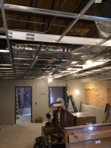 Finished framing ceilings the week of March 6-10, 2023.