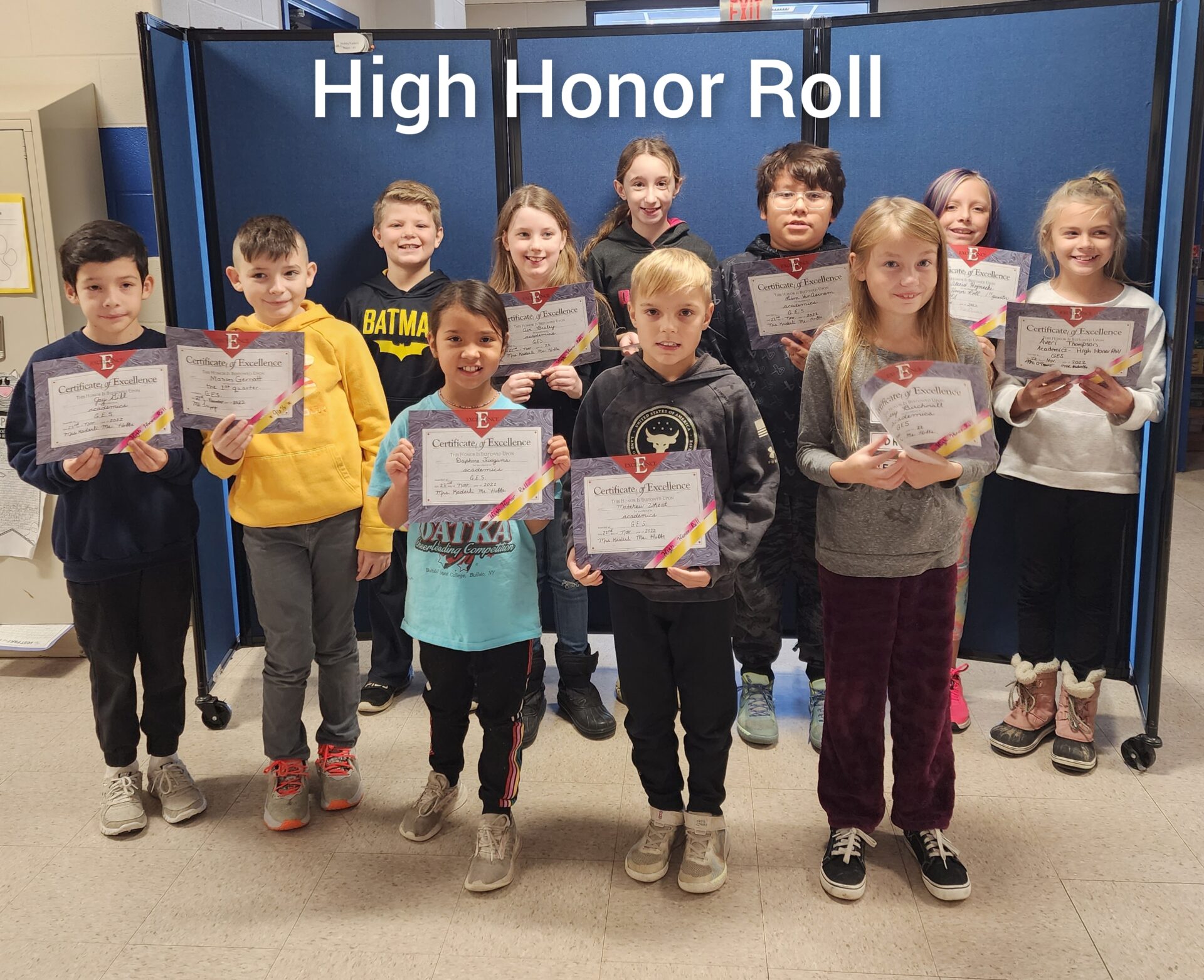 GES High Honor Roll 