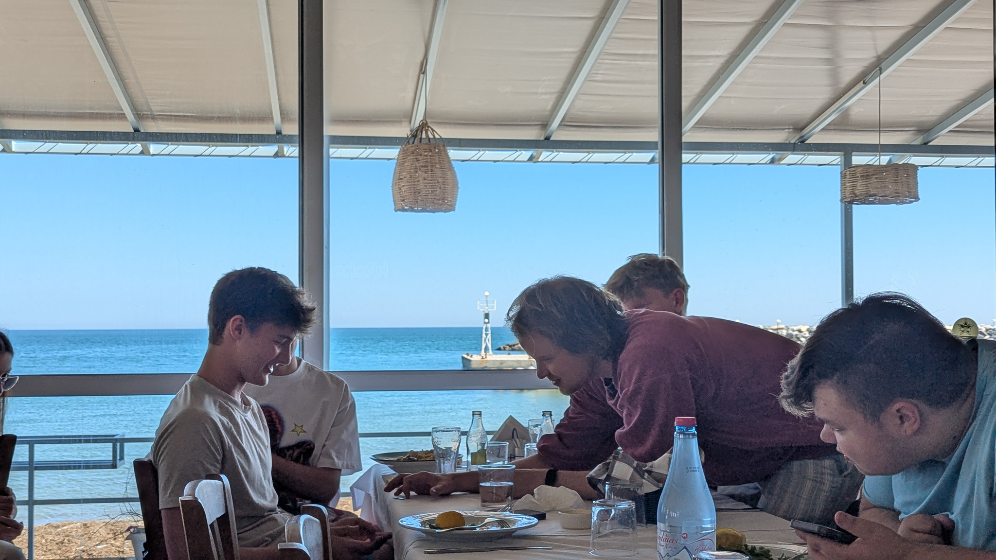 Lunch by the sea.
