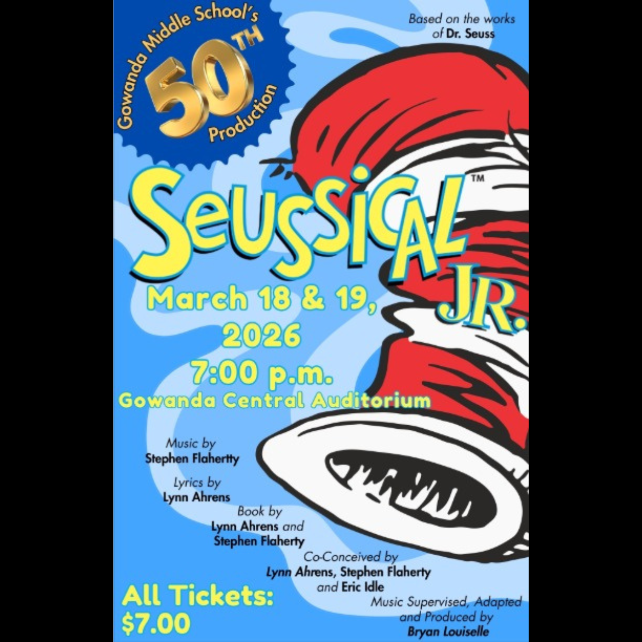 Seussical Jr. at Gowanda Middle School