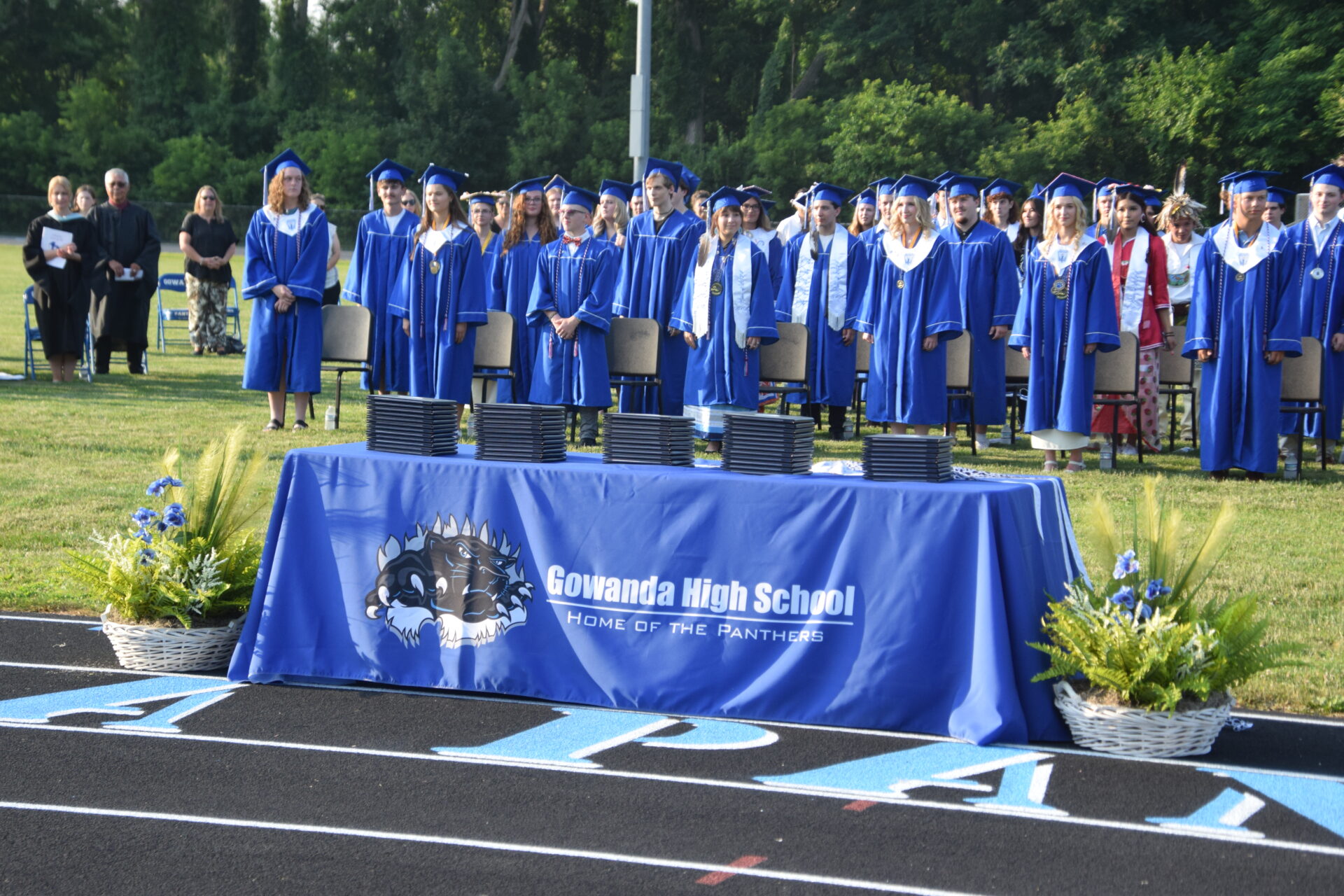 Grads at Hillis Field