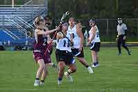 photo of girls lacrosse team during a game