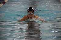 photo of female student swimming