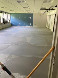 Art room floor prep